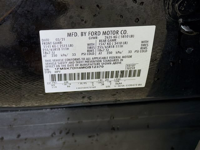 Certified 2021 Ford Explorer XLT RWD image 38