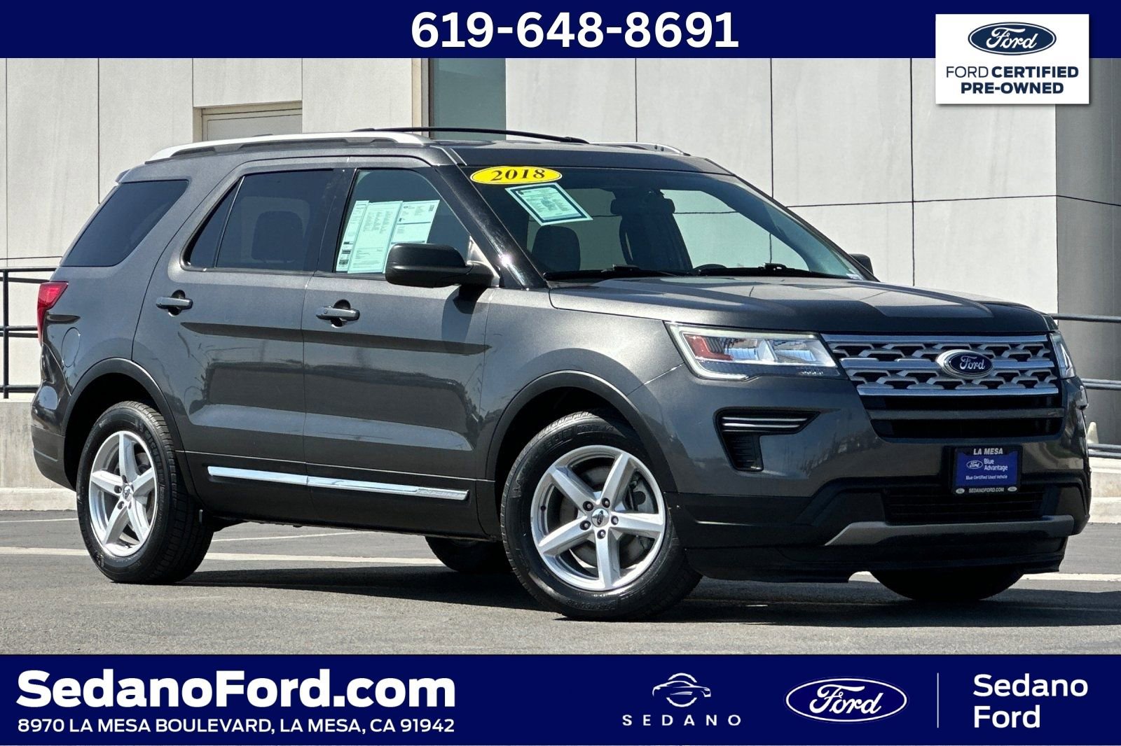 Certified 2018 Ford Explorer XLT