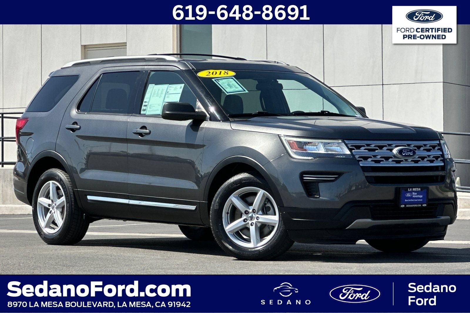 Certified 2018 Ford Explorer XLT FWD image 1