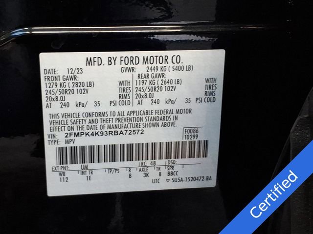 Certified 2024 Ford Edge Titanium w/ Equipment Group 301A AWD/4WD image 34