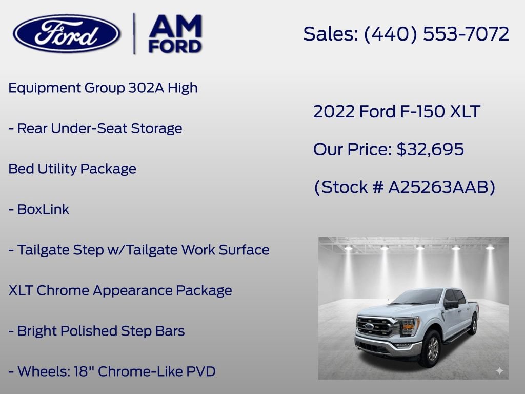 Certified 2022 Ford F150 XLT w/ Equipment Group 302A High AWD/4WD image 18