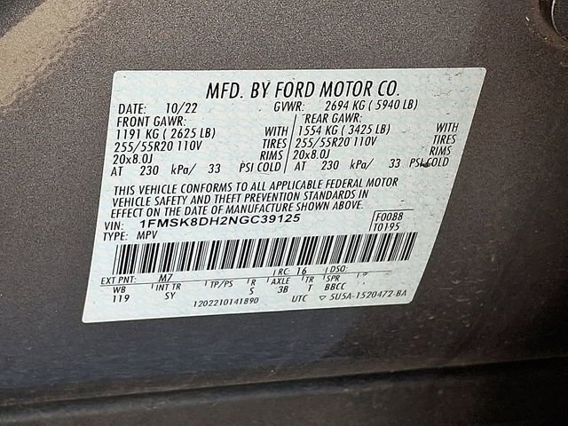 Certified 2022 Ford Explorer XLT w/ Equipment Group 202A image 28