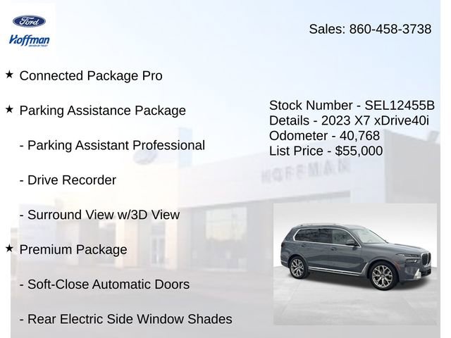 Used 2023 BMW X7 xDrive40i w/ Premium Package image 5