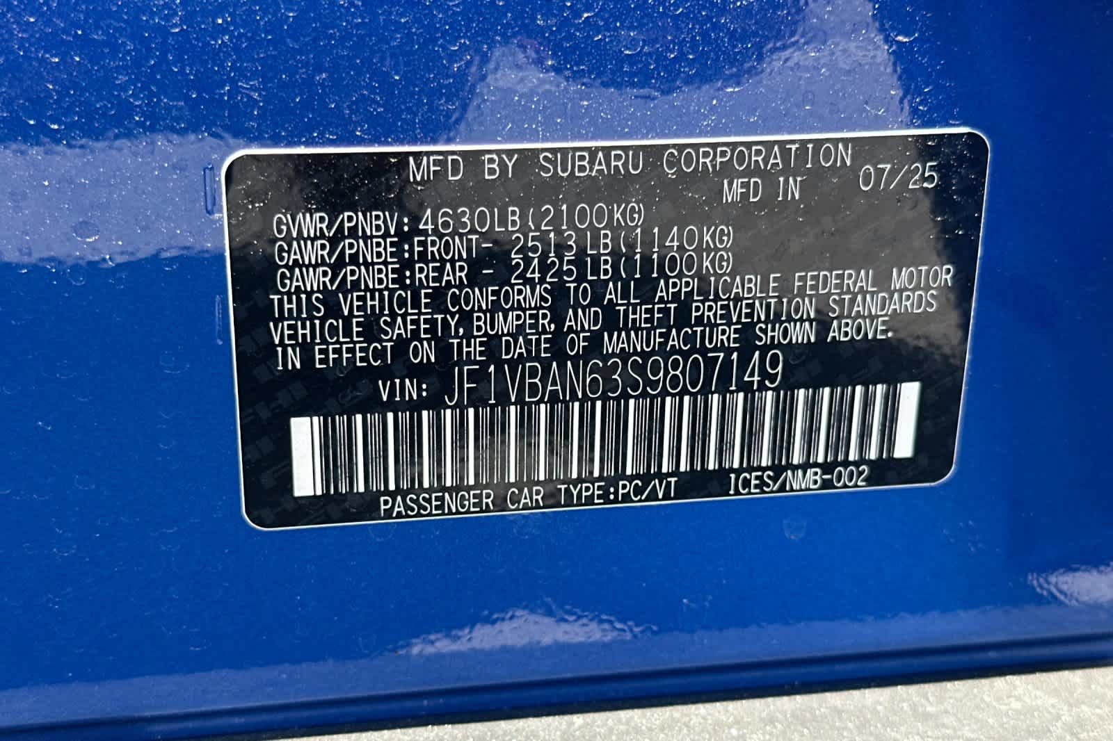 Used 2025 Subaru WRX Limited w/ Popular Package #2A AWD/4WD image 28