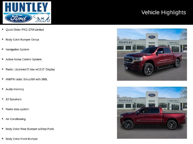 Used 2022 RAM 1500 Limited w/ Body-Colour Bumper Group AWD/4WD image 2