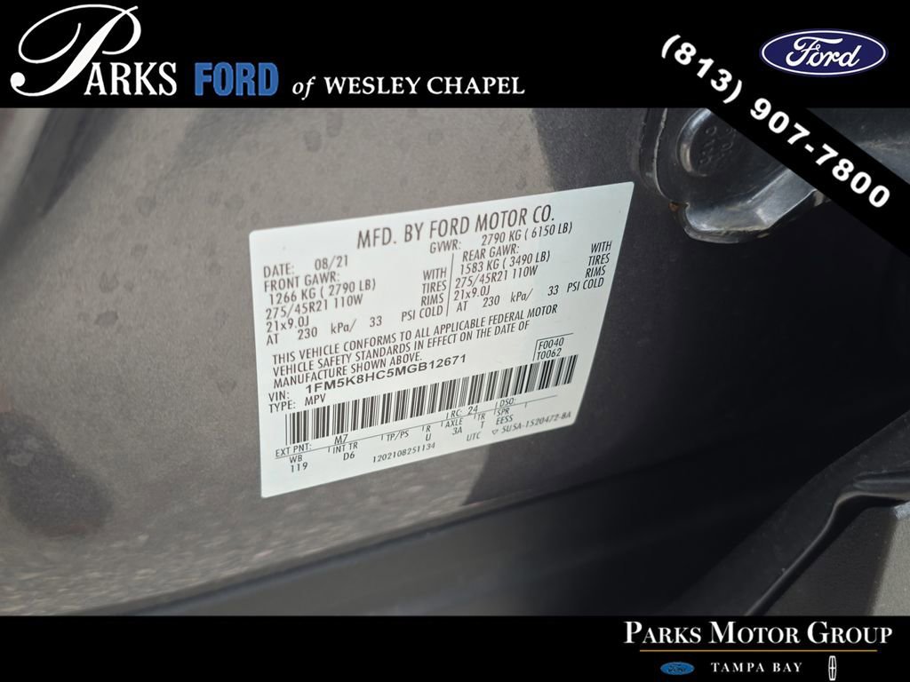 Certified 2021 Ford Explorer Platinum w/ Equipment Group 601A image 34