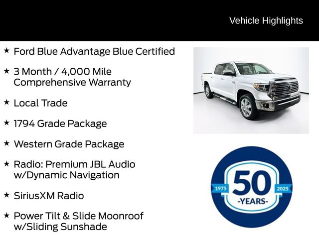 Used 2020 Toyota Tundra 1794 Edition AWD/4WD image 6
