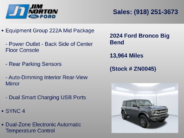 Certified 2024 Ford Bronco Big Bend AWD/4WD image 21