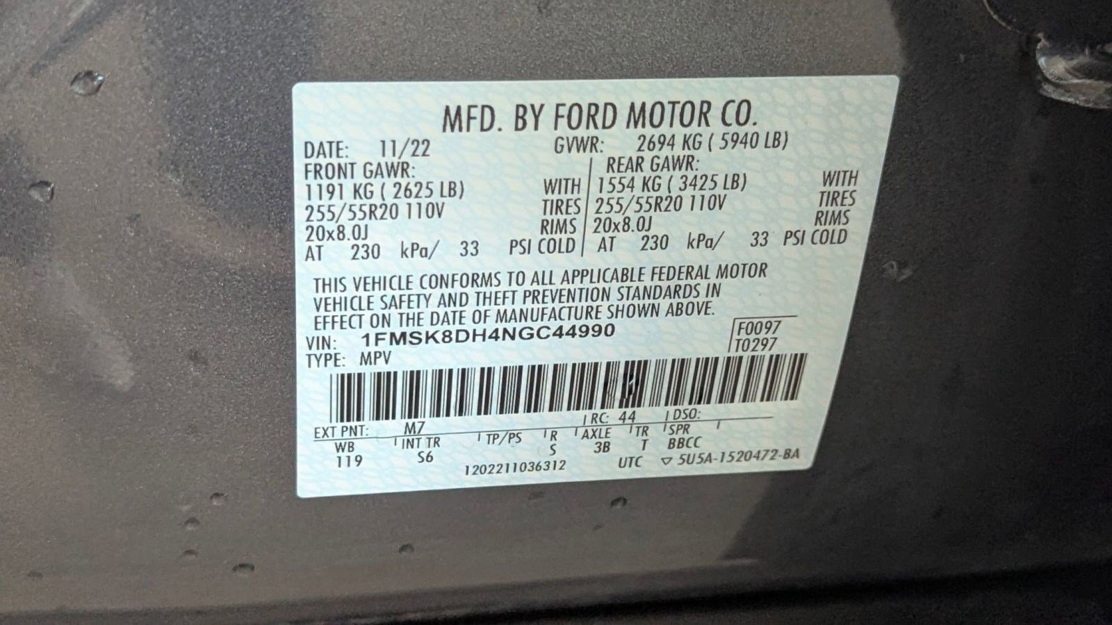 Certified 2022 Ford Explorer XLT w/ Equipment Group 202A image 20