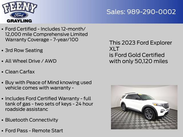 Certified 2023 Ford Explorer XLT w/ XLT Sport Appearance Package AWD/4WD image 5