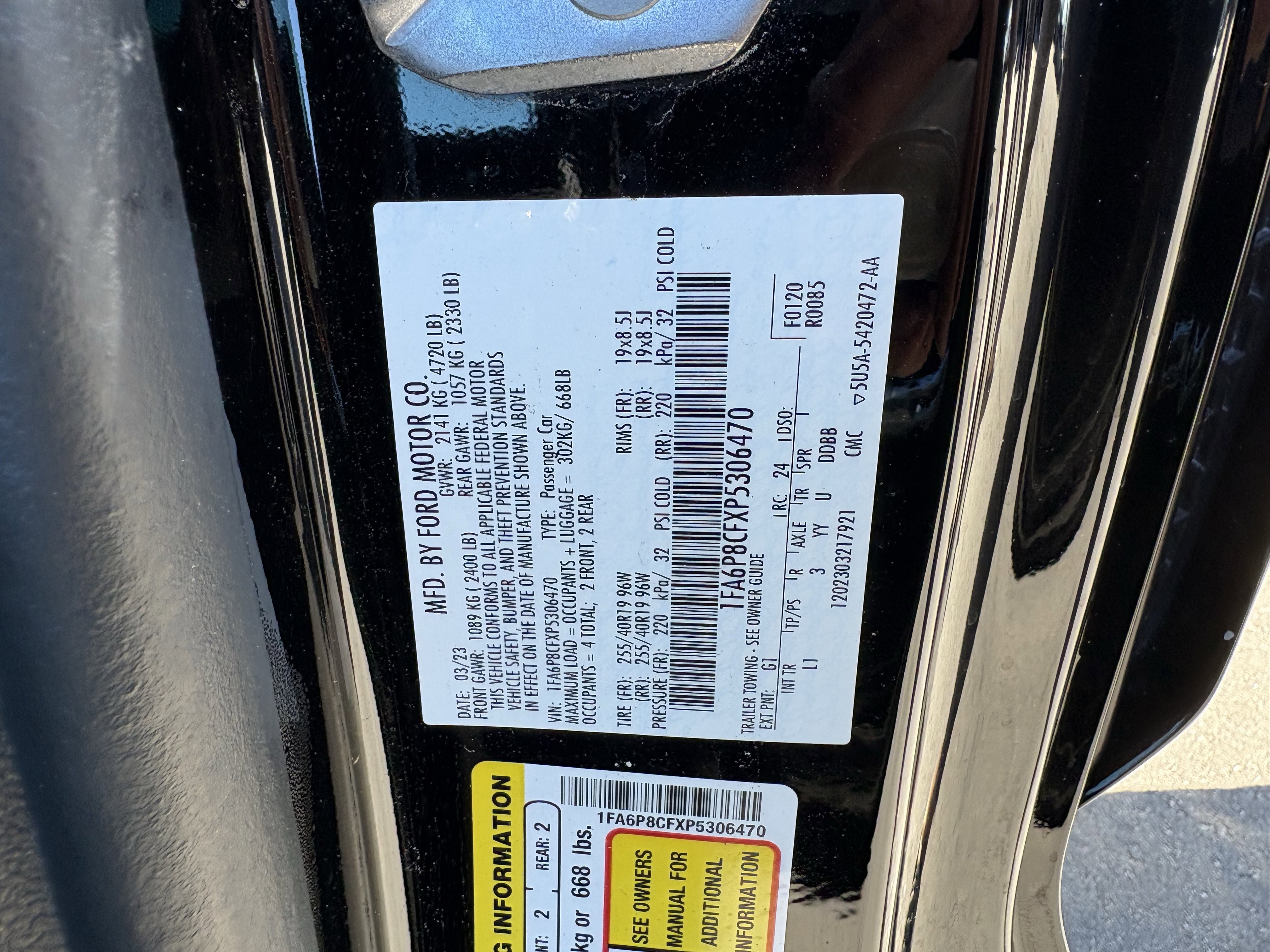 Certified 2023 Ford Mustang GT Premium w/ Equipment Group 401A image 34