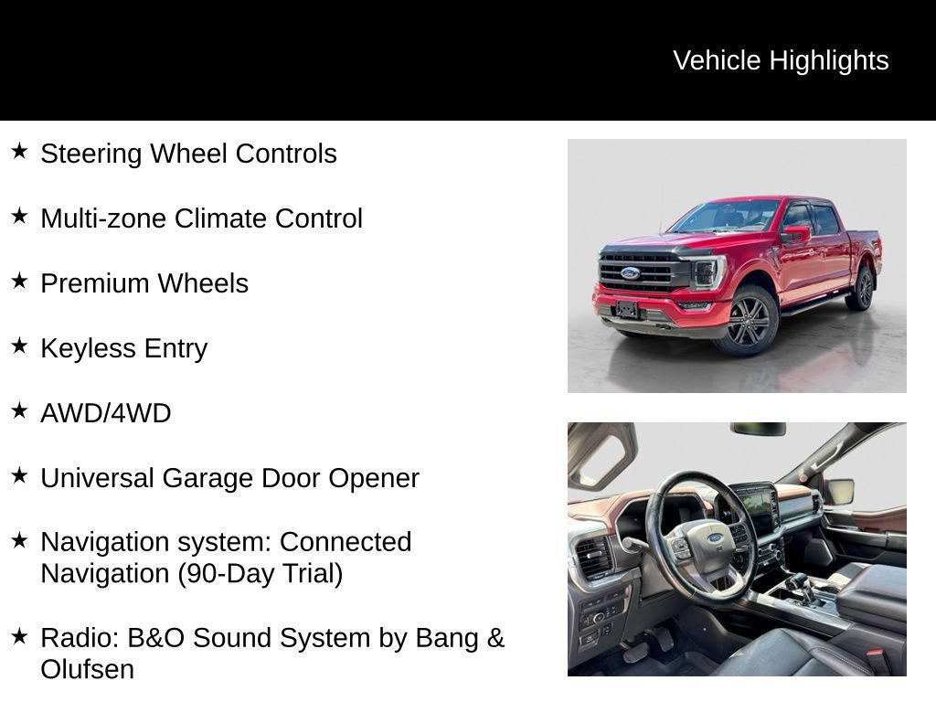 Certified 2021 Ford F150 Lariat w/ Equipment Group 502A High AWD/4WD image 25