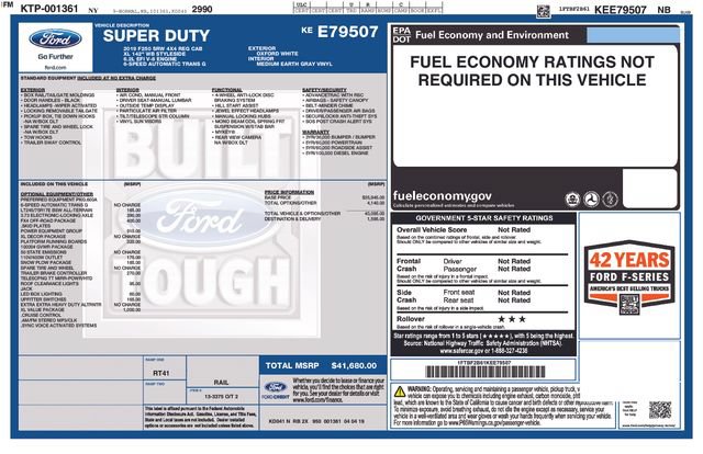 Certified 2019 Ford F250 XL w/ XL Value Package AWD/4WD image 4