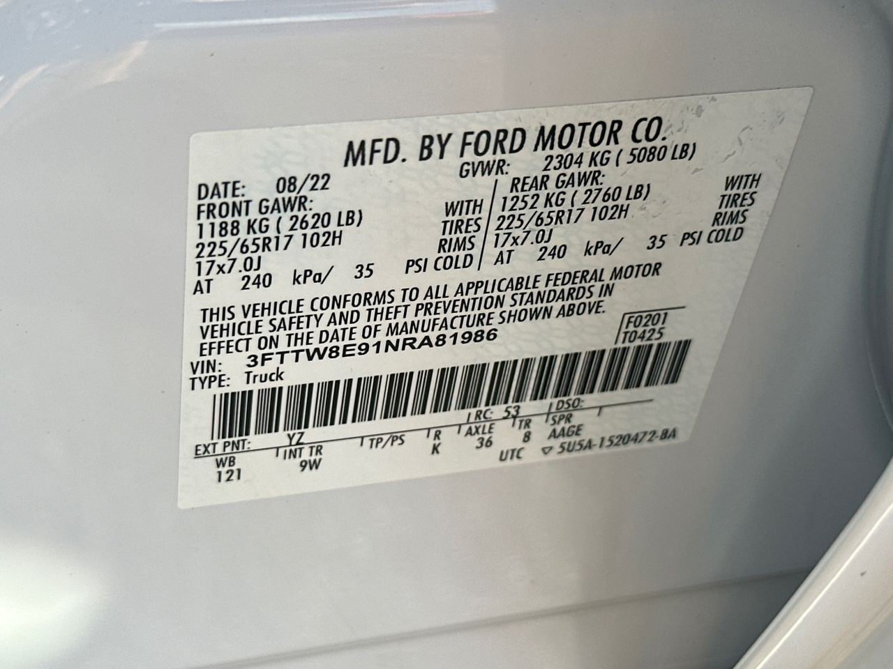 Certified 2022 Ford Maverick XL FWD image 34