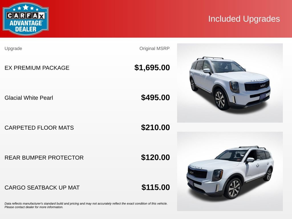 Used 2022 Kia Telluride EX w/ EX Premium Package AWD/4WD image 13