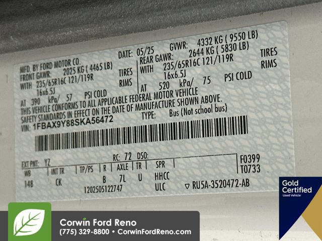 Certified 2025 Ford Transit 350 XLT AWD/4WD image 32