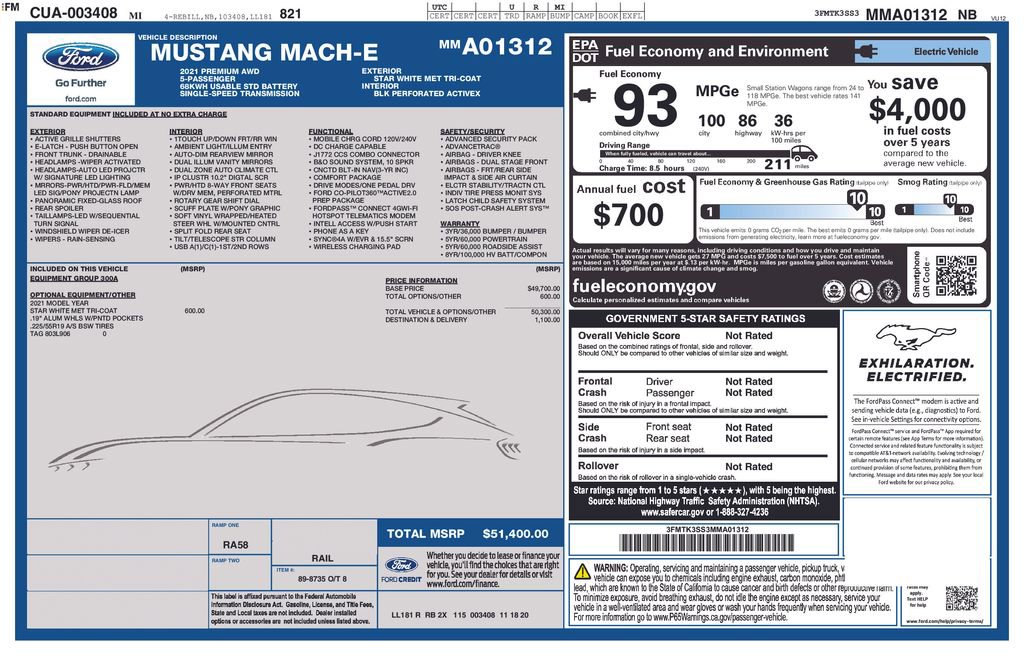 Certified 2021 Ford Mustang Mach-E Premium image 16