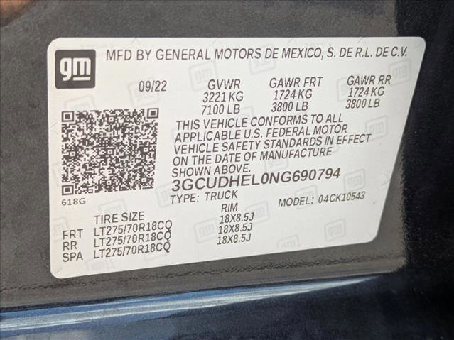 Used 2022 Chevrolet Silverado 1500 ZR2 w/ Technology Package image 25