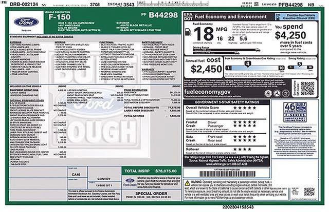Certified 2023 Ford F150 Lariat w/ Equipment Group 502A High AWD/4WD image 27