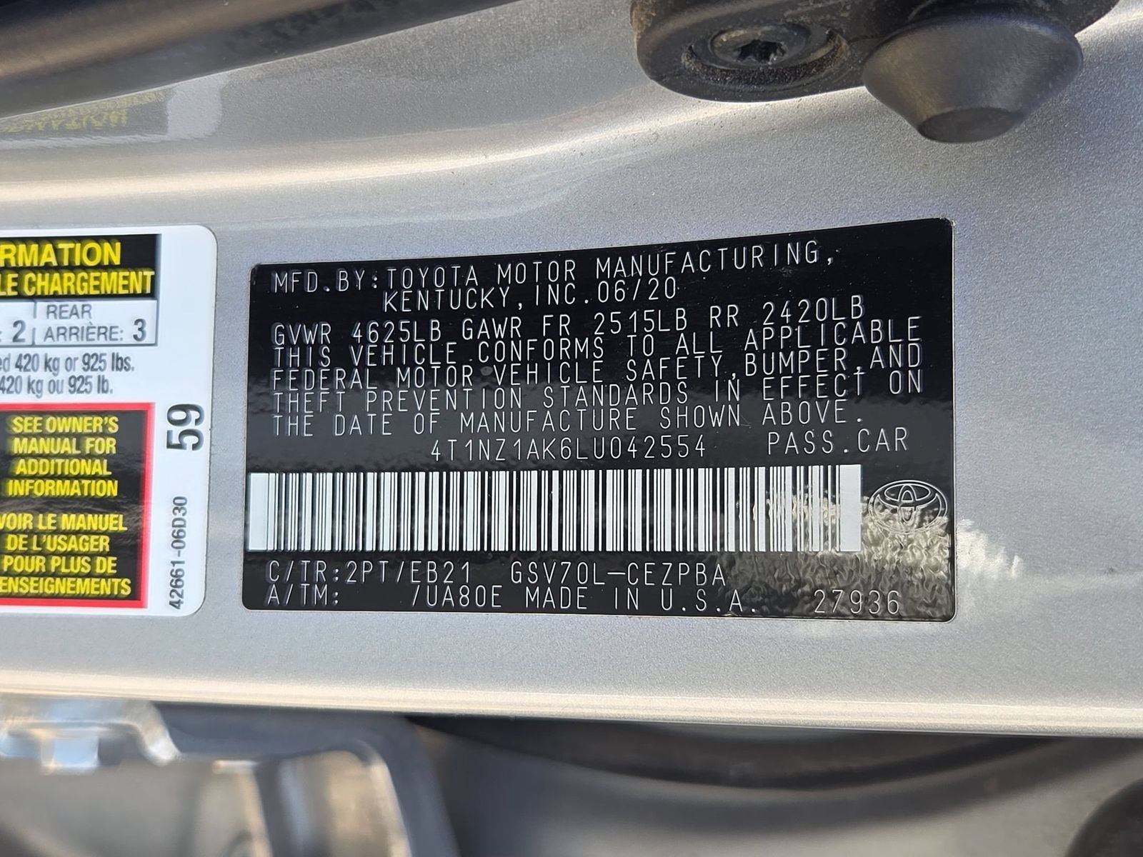 Used 2020 Toyota Camry TRD FWD image 29