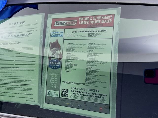 Certified 2025 Ford Mustang Mach-E Select w/ Comfort Package Lite AWD/4WD image 14
