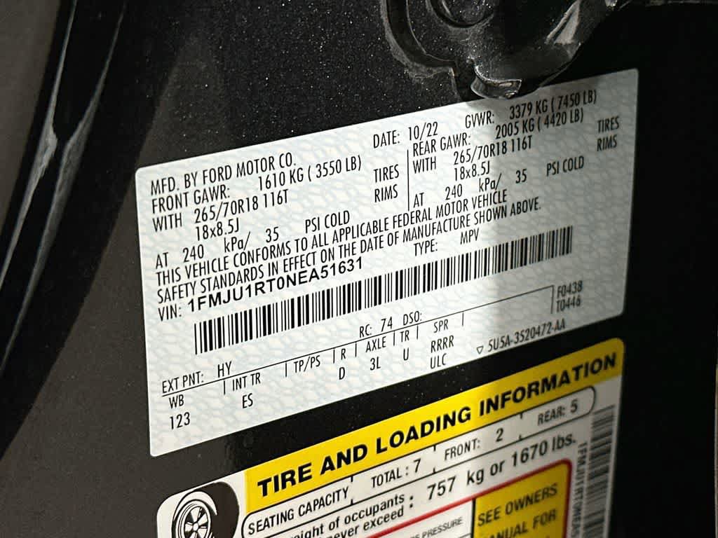 Certified 2022 Ford Expedition Timberline AWD/4WD image 22