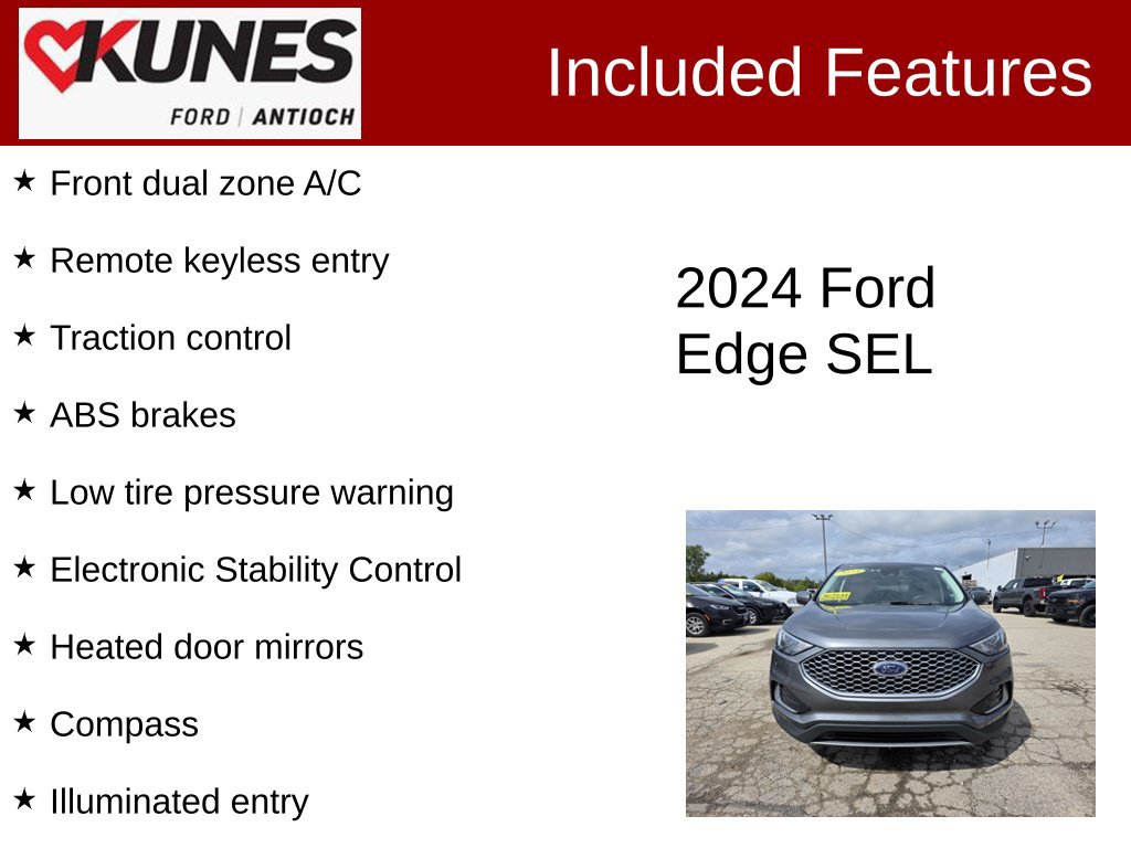 Certified 2024 Ford Edge SEL AWD/4WD image 3