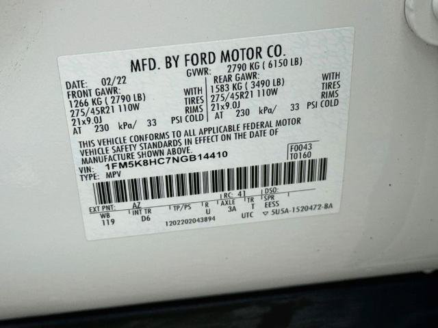 Certified 2022 Ford Explorer Platinum w/ Equipment Group 601A AWD/4WD image 25