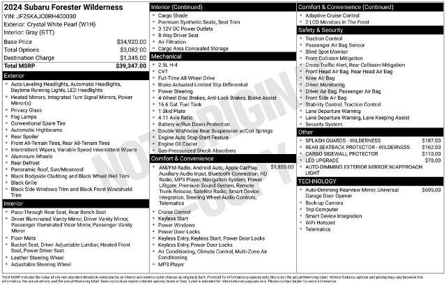 Used 2024 Subaru Forester Wilderness image 8