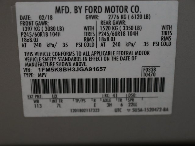 Certified 2018 Ford Explorer 4WD image 32
