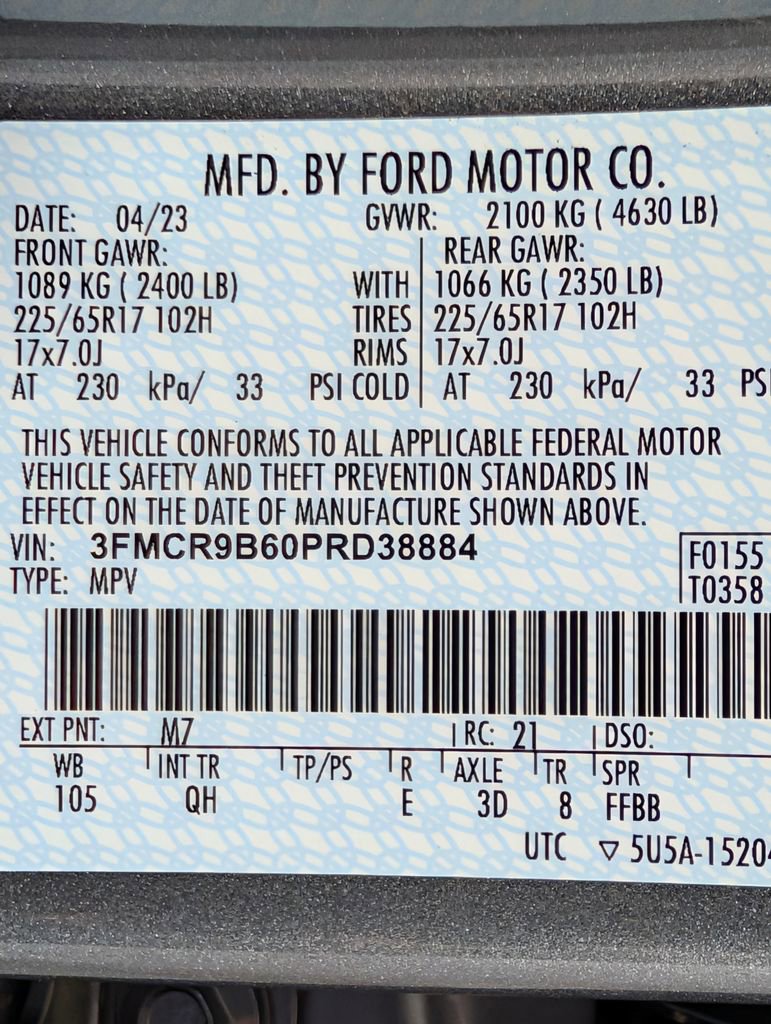 Certified 2023 Ford Bronco Sport Big Bend w/ Convenience Package AWD/4WD image 29