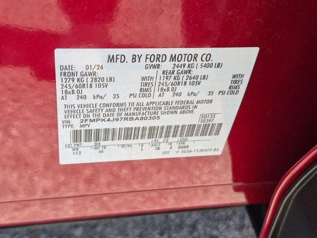 Certified 2024 Ford Edge SEL AWD/4WD image 32