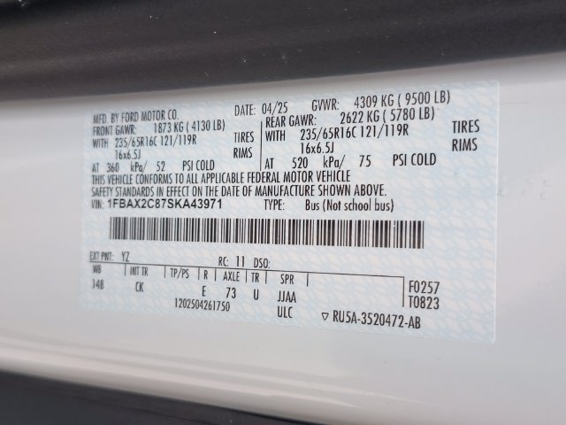 Certified 2025 Ford Transit 350 XLT RWD image 33