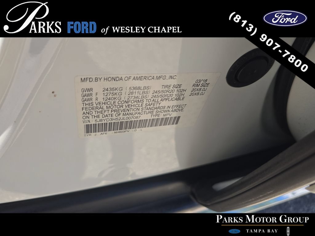 Used 2018 Acura MDX FWD w/ Technology Package image 33