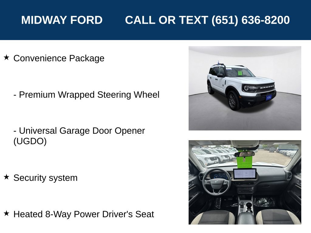 Certified 2025 Ford Bronco Sport Big Bend w/ Convenience Package AWD/4WD image 13