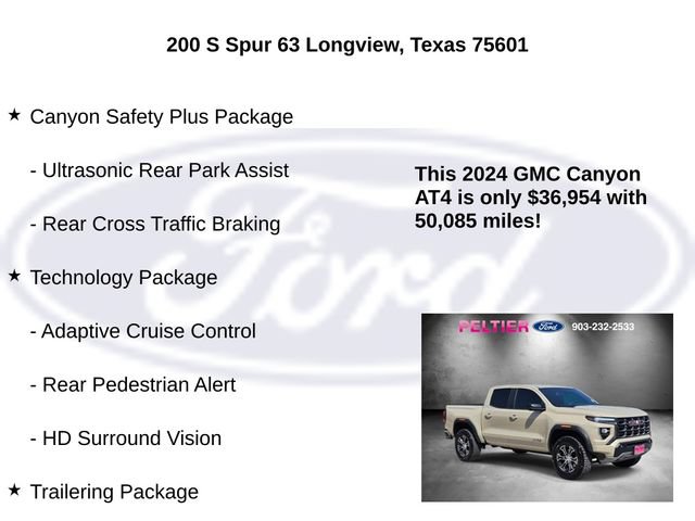 Used 2024 GMC Canyon AT4 w/ Technology Package AWD/4WD image 20