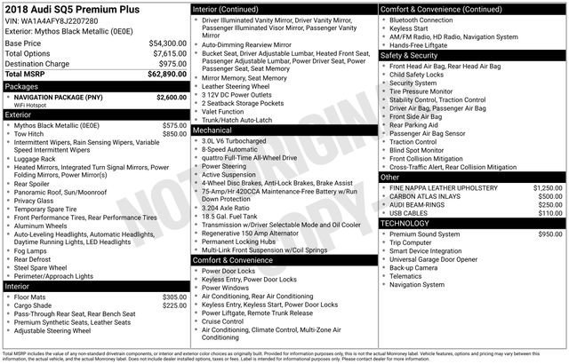 Used 2018 Audi SQ5 Premium Plus w/ Navigation Package image 10