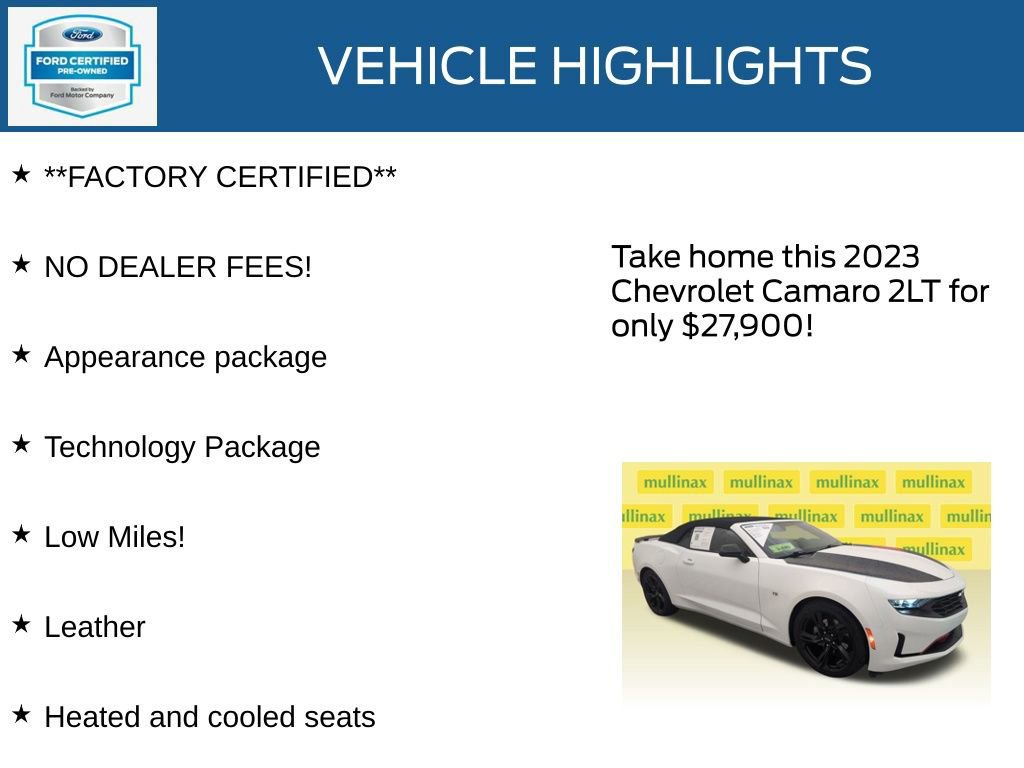 Used 2023 Chevrolet Camaro LT w/ RS Package image 15