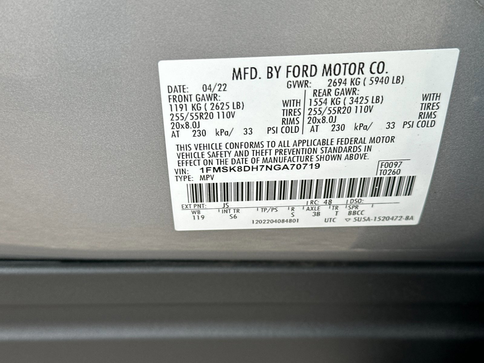 Certified 2022 Ford Explorer XLT w/ Equipment Group 202A image 30