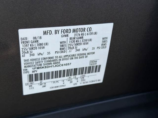 Certified 2018 Ford Explorer XLT w/ Equipment Group 202A AWD/4WD image 38