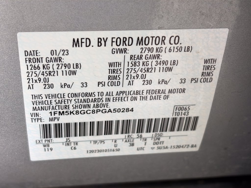 Certified 2023 Ford Explorer ST w/ Equipment Group 401A AWD/4WD image 9