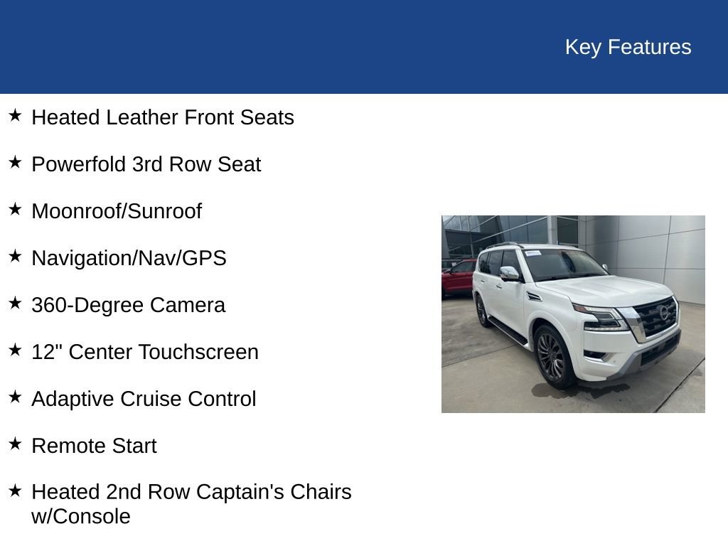 Used 2023 Nissan Armada Platinum w/ Captain's Chairs Package RWD image 42