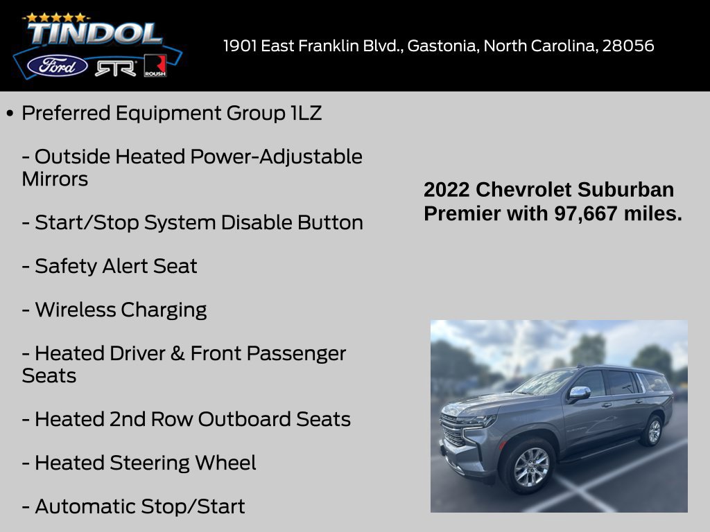 Used 2022 Chevrolet Suburban Premier RWD image 15