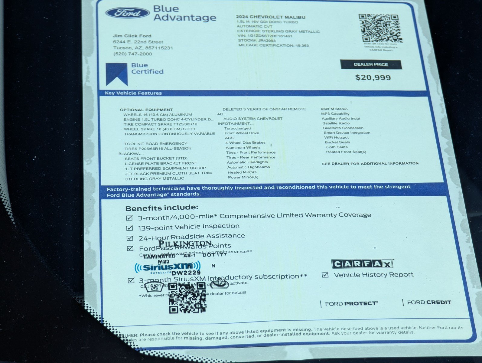 Used 2024 Chevrolet Malibu LT FWD image 16