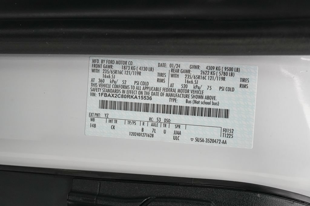 Certified 2024 Ford Transit 350 XLT RWD image 27