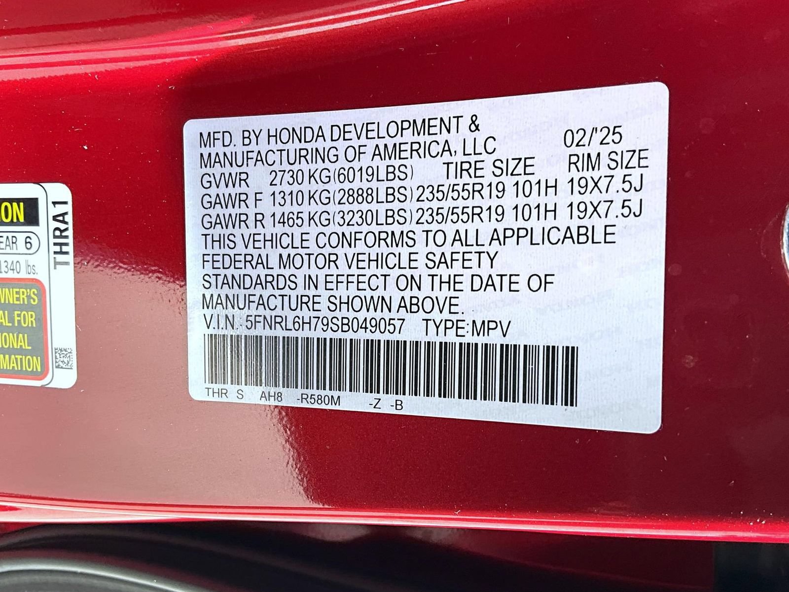 Used 2025 Honda Odyssey Sport-L image 28
