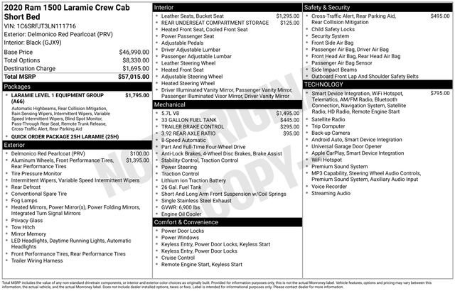 Used 2020 RAM 1500 Laramie AWD/4WD image 42