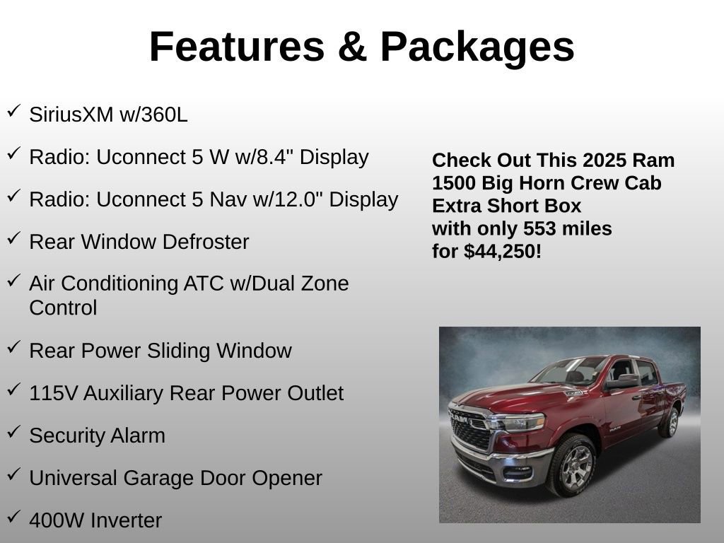 Used 2025 RAM 1500 Big Horn AWD/4WD image 8