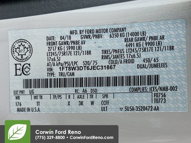 Certified 2018 Ford F350 Limited w/ FX4 4x4 Off Road Package image 34