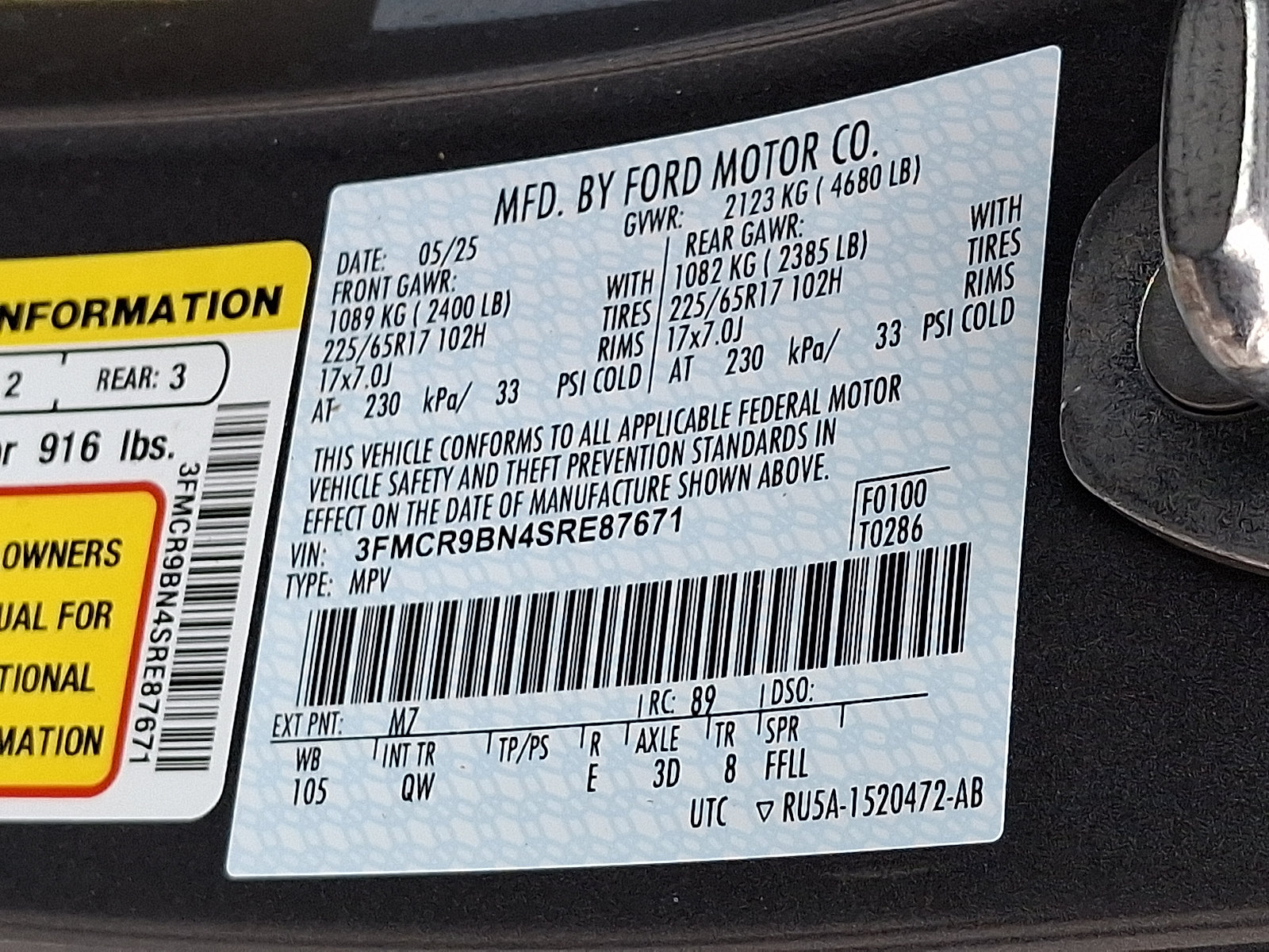 Certified 2025 Ford Bronco Sport Big Bend AWD/4WD image 26